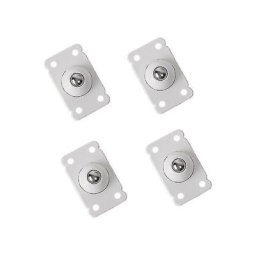 Mini roulette pivotante pour meubles, roue pivotante inférieure 4 pièces, roulettes pivotantes