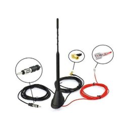 Antenne Voiture Dab Antenne fm Radio Numérique fm/am Combo smb/sma Mâle à din Mâle Adaptateur