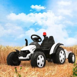 Véhicule jouet de type tracteur pour enfants à six roues simulant une expérience de conduite