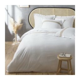 Douceur D'intérieur - Housse de couette 260 x 240 cm coton 57 fils Laly - Sans
