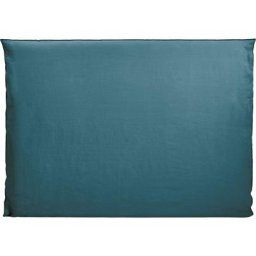 Housse de tête de lit 210x134 cm MADURA - Pétrole et bourdon noir - CARLINA - Pétrole et bourdon