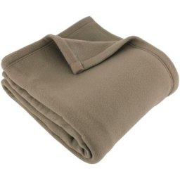 Couverture teddy 100% Polyester 350 g/m2 240x300 cm - Marron Taupe