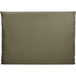 Housse de tête de lit 210x134 cm Madura Kaki grisé et bourdon noir - carlina - Kaki grisé et
