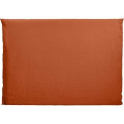 Housse de tête de lit 210x134 cm Madura Terracotta et bourdon noir - carlina - Terracotta et
