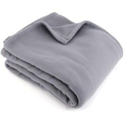 Couverture teddy 100% Polyester 350 g/m2 240x300 cm - Gris Acier