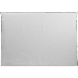 Housse de tête de lit 210x134 cm Madura Blanc pur et bourdon noir - carlina - Blanc pur et bourdon