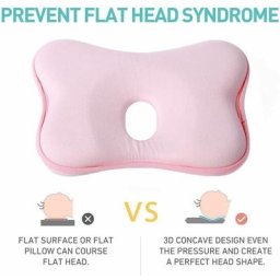 Tête Plate de Déformation de Tête D'oreiller de Bébé,Oreiller Bébé Contre la Déformation,Oreiller