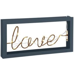Mot Décoratif Led Love Bleu Cosy L.25 Atmosphera créateur d'intérieur - Bleu
