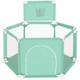 Parc d'enfant cloture de jeu 180 x 122cm vert noel