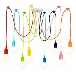 Couleur lustre déesse fleur dispersée longue araignée lampe personnalité mode lampe décorative