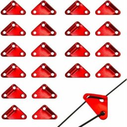 Leisei - 20 Pieces Tendeur de Corde Ajusteur de Corde Rope Triange Tightener Tendeur de Tente 3