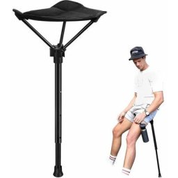 Tumalagia - Portable 4 Position Tabouret Réglable En Hauteur Siège Pliant Chaise De Pêche En Plein