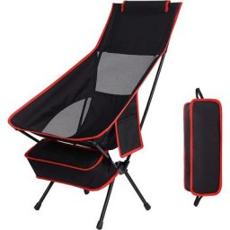 Chaise de Camping Pliante, Pportable Confortable Chaise de Plage Pliable Légère avec Sac de