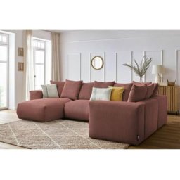 Canapé modulable Bobochic Canapé panoramique fixe modulable ultra moelleux voltaire 1 méridienne, 1