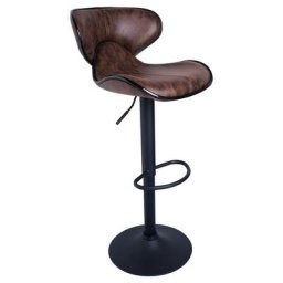 Tabourets de Cuisine - Tabouret Lester Black - Marron - Marron