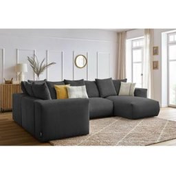 Canapé modulable Bobochic Canapé panoramique fixe modulable ultra moelleux voltaire 1 méridienne, 1