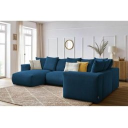 Canapé modulable Bobochic Canapé panoramique fixe modulable ultra moelleux voltaire 1 méridienne, 1