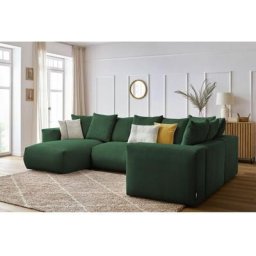 Canapé modulable Bobochic Canapé panoramique fixe modulable ultra moelleux voltaire 1 méridienne, 1