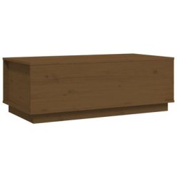 Table basse Marron miel 100x50x35 cm Bois massif de pin Vidaxl marron miel