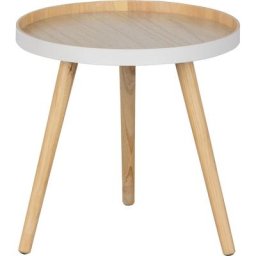 Table Basse - Mdf/Cendre - Bois - 41X41x40.5 - Woood - Sasha - Brun