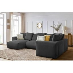 Canapé modulable Bobochic Canapé panoramique fixe modulable ultra moelleux voltaire 1 méridienne, 1