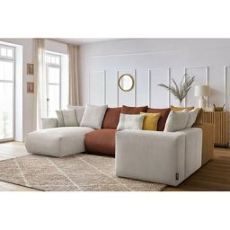 Canapé modulable Bobochic Canapé panoramique fixe modulable ultra moelleux voltaire 1 méridienne, 1