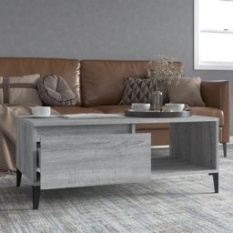 Table basse Contemporain - Bout de canapé Table Café - Sonoma gris 90x50x36,5 cm Bois d'ingénierie