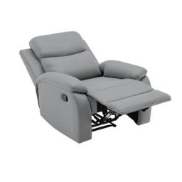 Fauteuil relax en tissu gris foncé JACOB - gris foncé