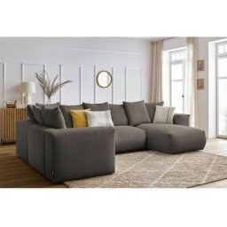 Canapé modulable Bobochic Canapé panoramique fixe modulable ultra moelleux voltaire 1 méridienne, 1
