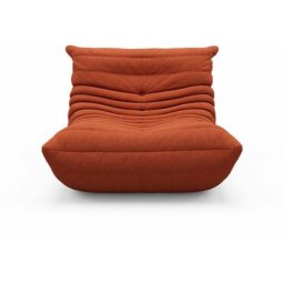 Canapé Relax Design Chauffeuse 1 Place softy Mousse Haute Densité Rouge