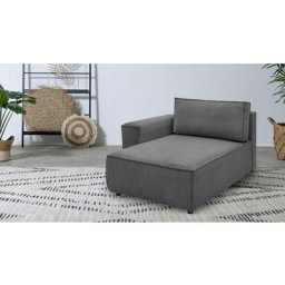 Canapé modulable Bobochic Méridienne avec accoudoir pour canapé modulable nihad tissu velours