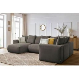 Canapé modulable Bobochic Canapé panoramique fixe modulable ultra moelleux voltaire 1 méridienne, 1