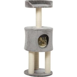 Arbre à chat griffoirs sisal naturel arbre à grimper H.103 cm niche plateforme d'observation