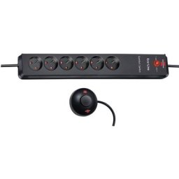 Brennenstuhl - Prise Multiple Eco-Line Comfort Switch 6 Voies Anthracite 2m H05VV-F 3G1,5