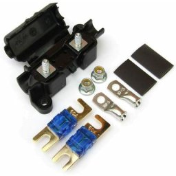 Fusible, Porte-fusible et Mini-couvercle de voiture - 60A avec Fusibles Plaqué, Midi, Terminaux &