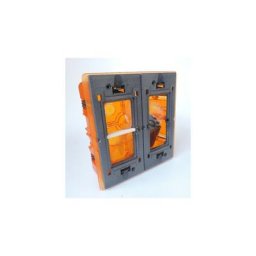 Legrand - Kit poste de travail encastré boite + plaque blanche 2x4 modules Mosaic