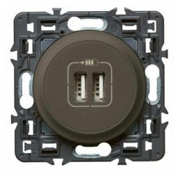 Legrand - Prise double usb Complet Céliane - Type usb a - 3A - Graphite - Graphite