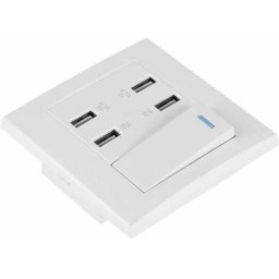 Prise Murale usb -4 contrôle de Commutation 5V 2.1A/1A 4100mA Prise de Courant usb Murale Prise de