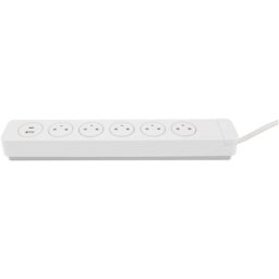 Bloc Multiprise Parafoudre Mantea 5 Prises EasyEject et 2 chargeurs usb
