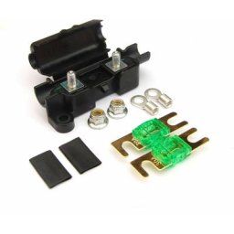 Fusible, Porte-fusible et Mini-couvercle de voiture - 30A avec Fusibles Plaqué, Midi, Terminaux &