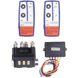 Kit de relais de treuil 12V 250A avec interrupteur de contacteur de relais de télécommande pour