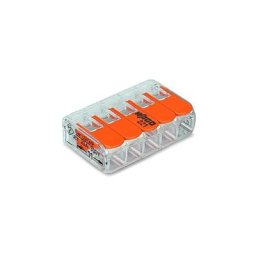 Wago - 15 mini bornes 5 entrées 0,5-6MM² 221-615