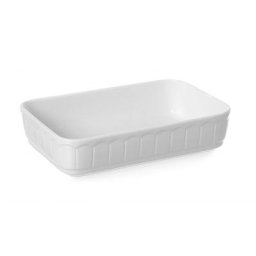 Hendi - Plat à Four Rectangulaire en Porcelaine - 330 x 225 mm - Blanc