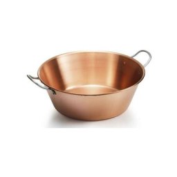 NATURE ET SAVEURS - Bassine à confiture en cuivre 38cm 9L anses inox