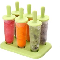 Moules à glace bricolage, lot de 6 moules à glace sans BPA, moule à crème glacée réutilisable de