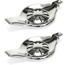 Presse citron en inox 12 cm (Lot de 2)