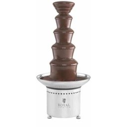 Royal Catering - Fontaine à Chocolat Écoulement Doux 5 Étages 6Kg Protection Anti-Surchauffe 250W