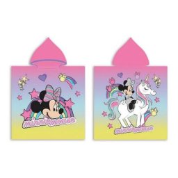 Poncho avec capuche Disney Minnie Mouse Licorne