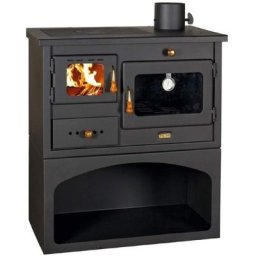Nordica Extraflame - Poele a' bois avec four mode'le prity en acier e'maille' noir 14 kw 305 mc