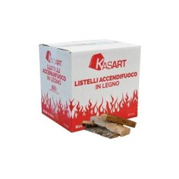 Lamelles briquet en bois mixte se'che' pack de 14 dm pour chemine'es barbecue et poeles